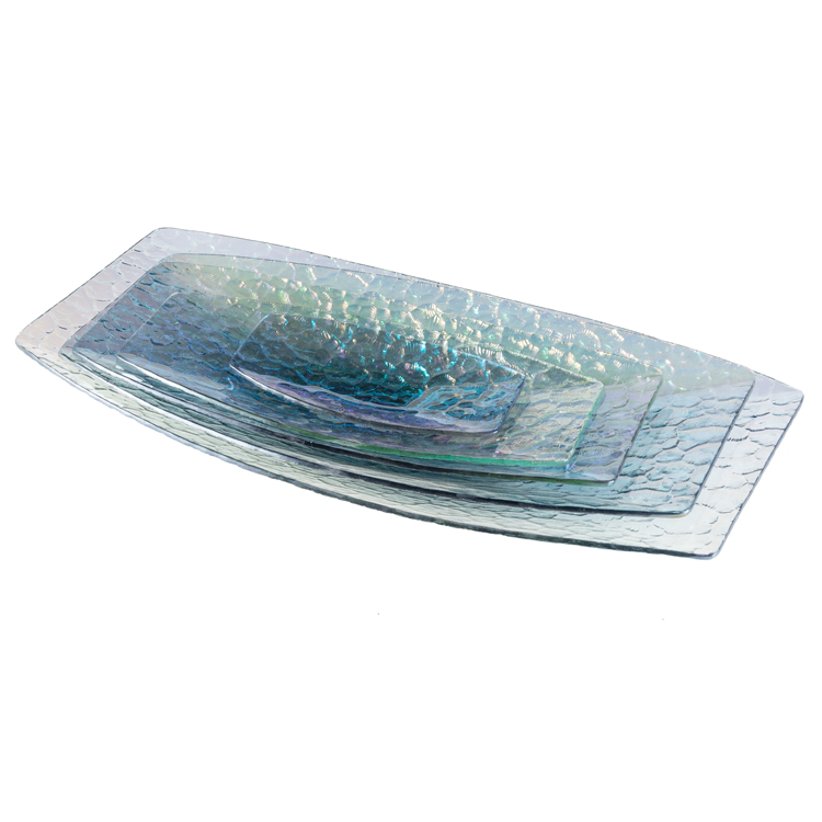 Glass Tablewares Glass Plate Decoration for Party 
