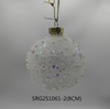  Glass Christmas decoration for Party Glass Ornaments Decoration with LED light