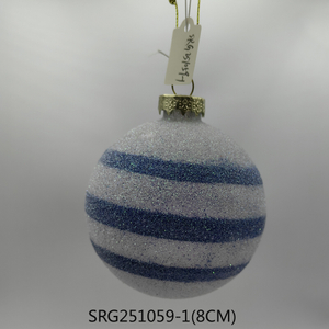  Glass Christmas decoration for Party Glass Ornaments Decoration with LED light