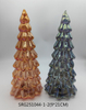  Glass christmas tree with led light Decoration for Party Glass decoration