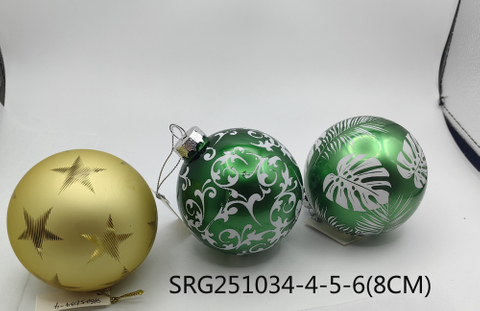  Glass ball Ornaments Decoration for Party Glass Hanging Ball