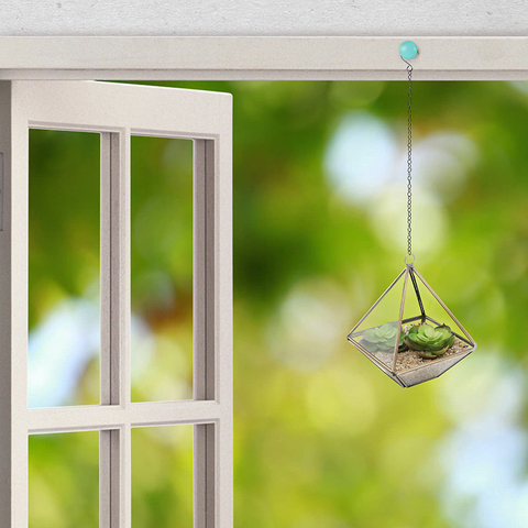 Hanging glass terrarium copper 4