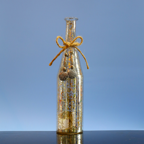  Glass candle holder