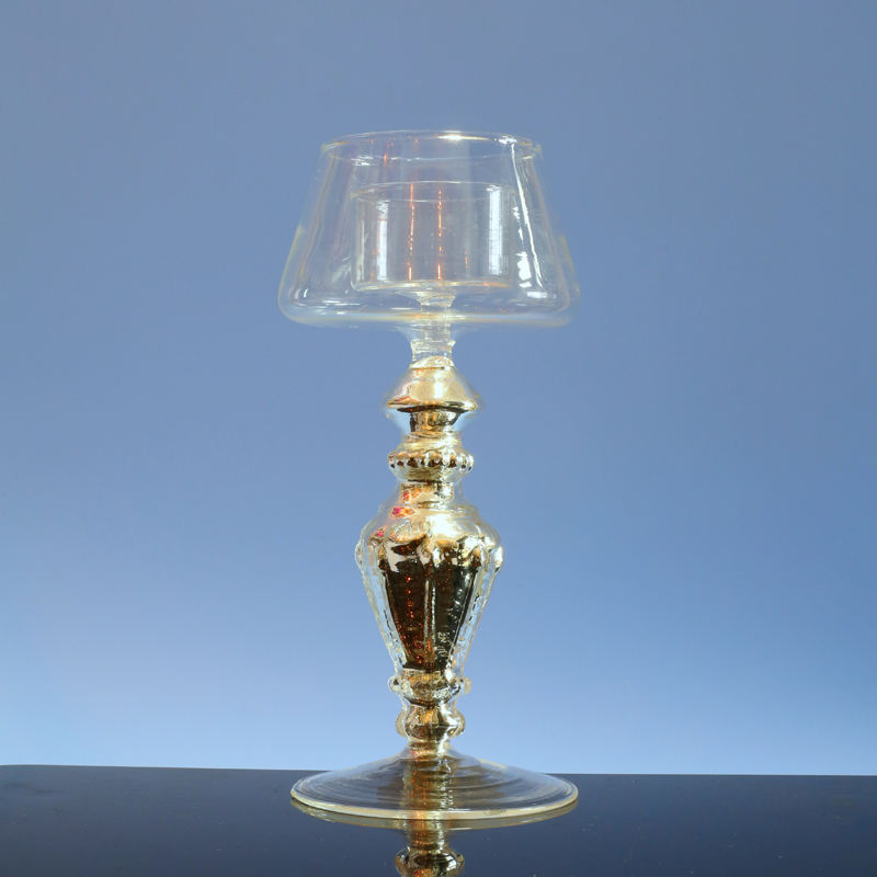  Glass candle holder