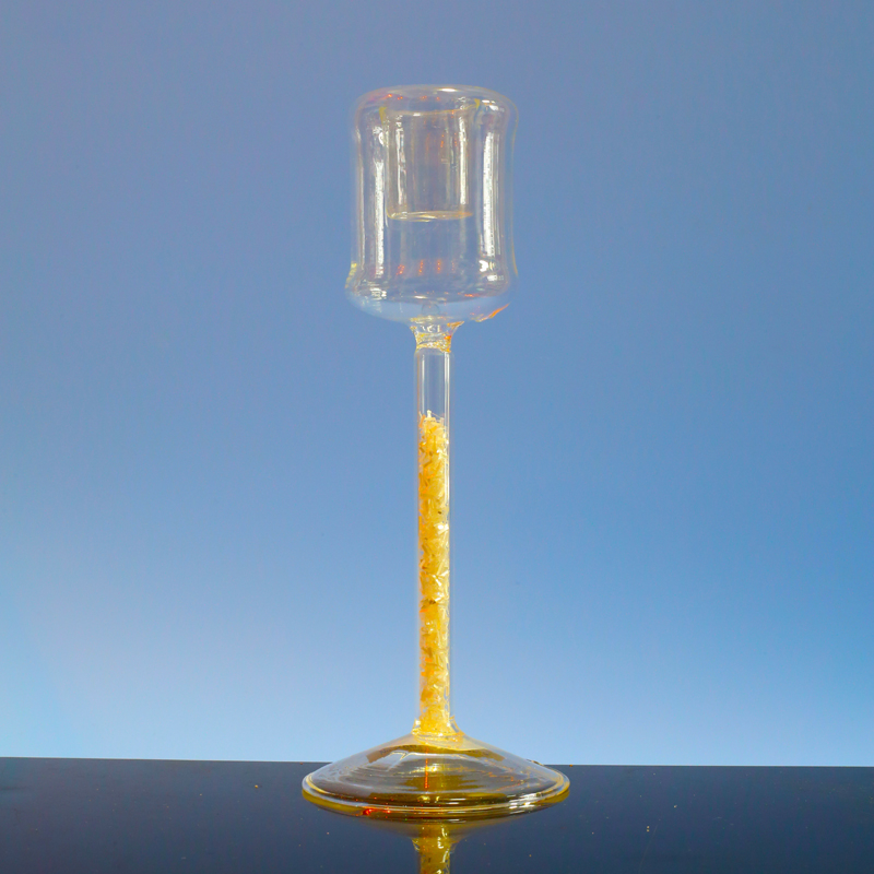  Glass candle holder