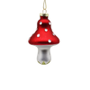 Red Glass mushroom for Party Decoration