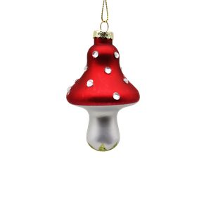 Red Glass mushroom for Party Decoration