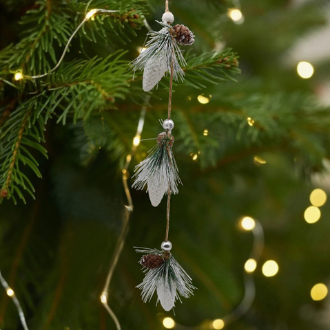  Glass Pine Nuts Ornaments Decoration for Christmas Decoration