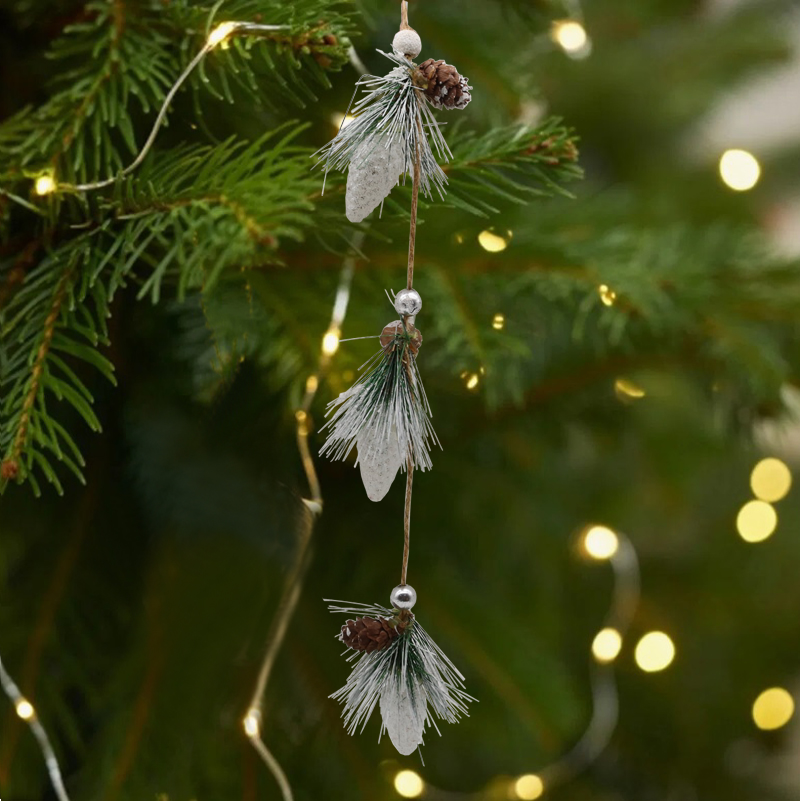  Glass Pine Nuts Ornaments Decoration for Christmas Decoration