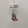  Glass bottle Ornaments with Santa Claus Decoration for Wedding Party Glass Hanging bottle