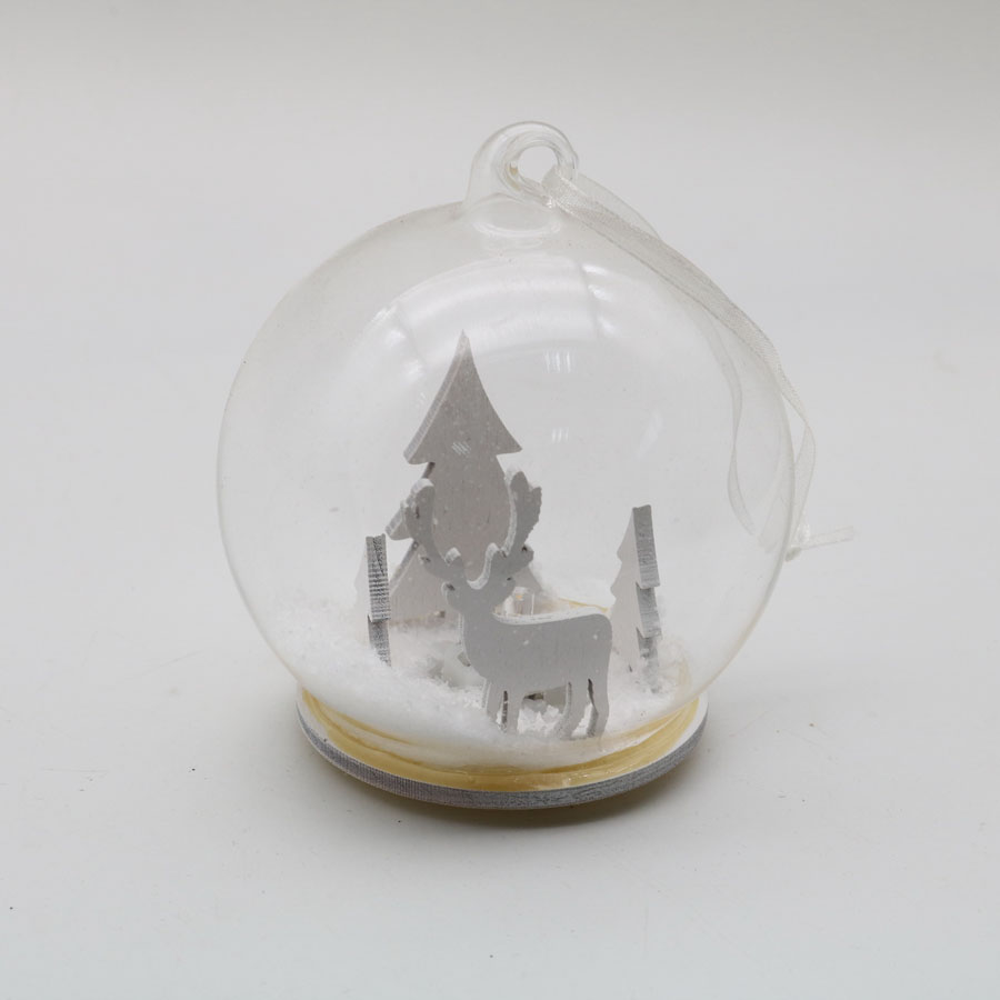  Glass Ornaments with tree Decoration for Wedding Party Glass Hanging Ball 
