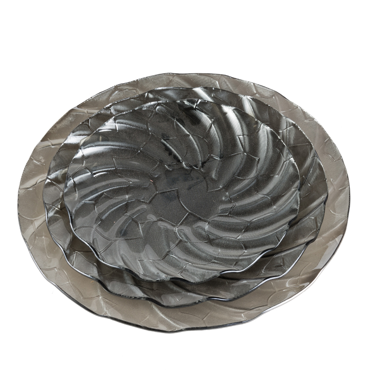 Glass Tablewares Glass Plate Decoration for Party 