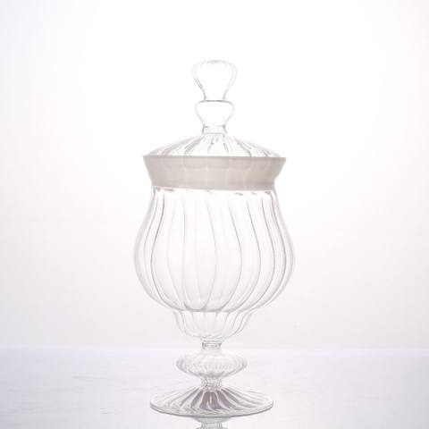 Glass Cake And Candy Jar for Decoration