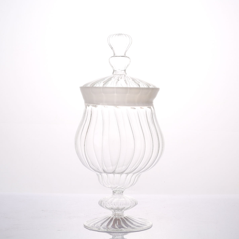 Glass Cake And Candy Jar for Decoration