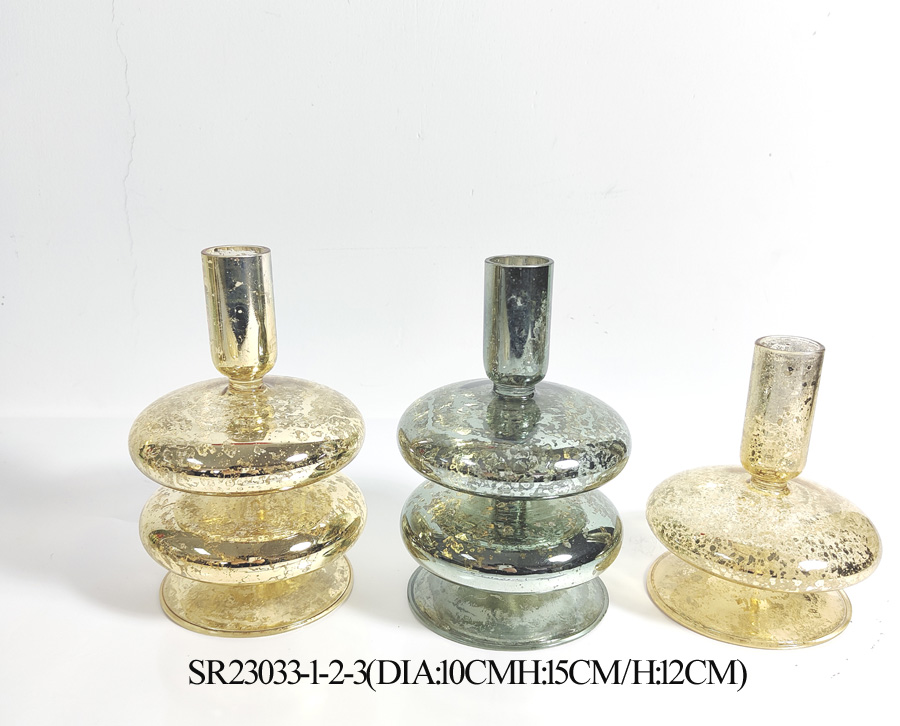 Candlestick Holders, Glass Taper Candle Holders, Candle Holders for Table Centerpiece, Decorative Candlestick Holder for Wedding, Dinning, Party