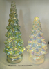 Tabletop Christmas Tree Luxury Gold Mercury Glass Tree Xmas Home Decor Christmas Holiday Figurines Set of 2