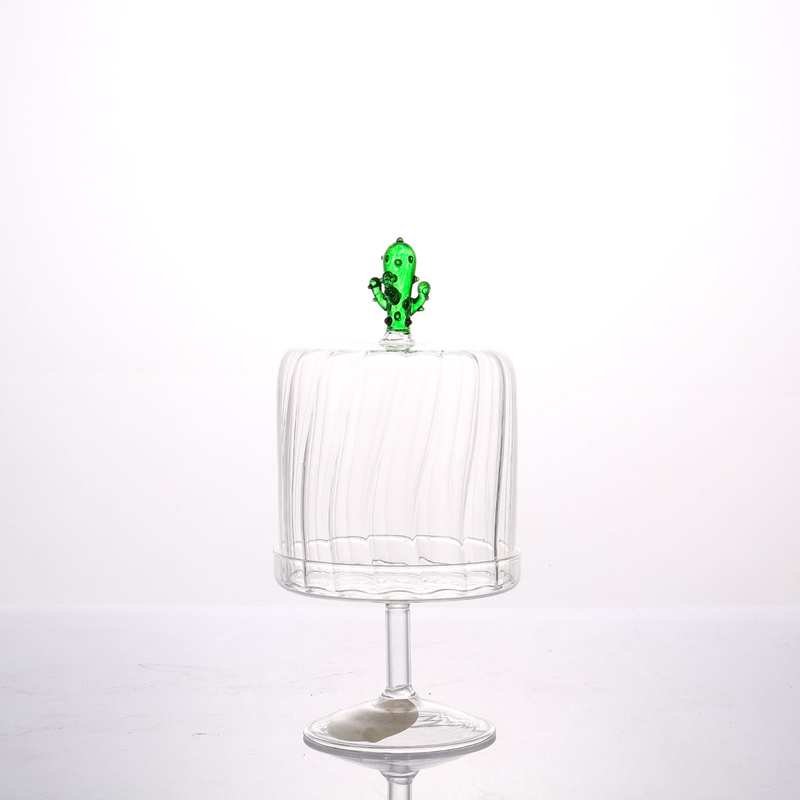 Glass Cake And Candy Jar for Decoration