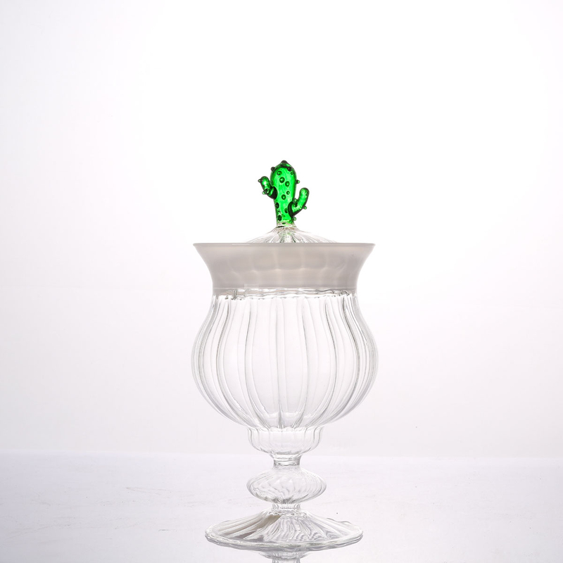 Glass Cake And Candy Jar for Decoration