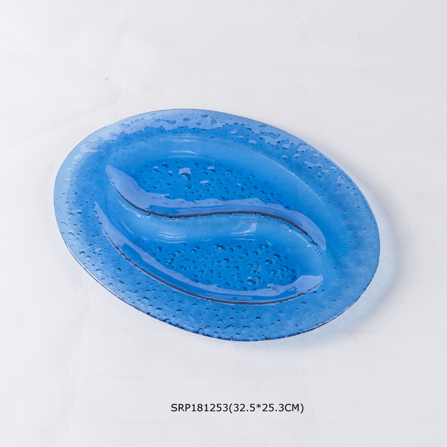 Glass Tablewares Glass Plate Decoration for Party 