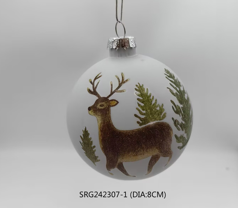  Colorful Glass Ball Decor Christmas Tree Hanging Christmas Ball in Set