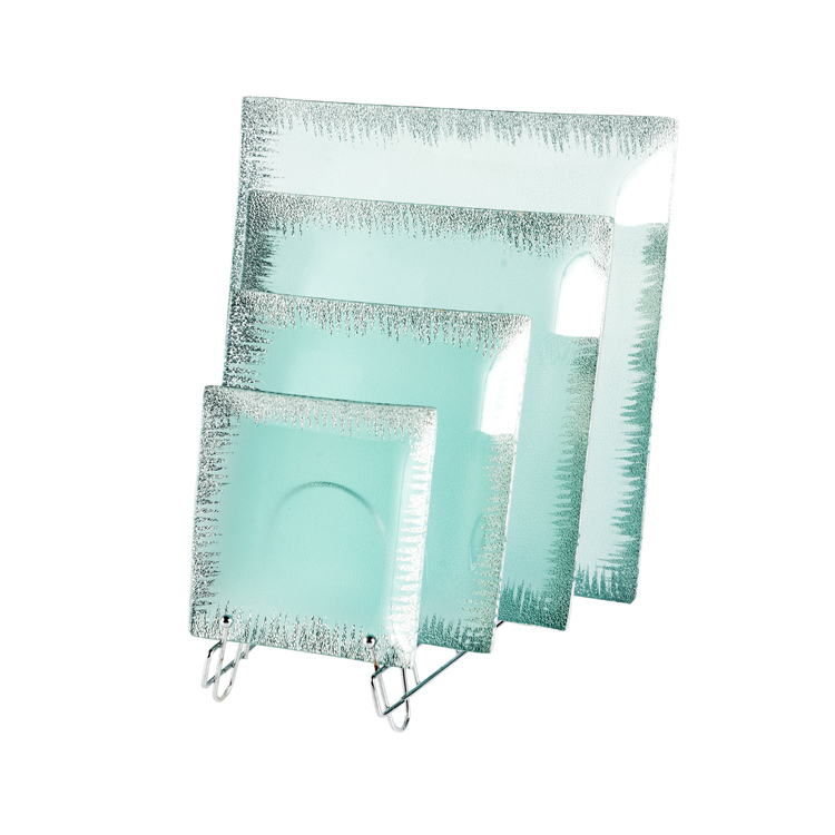 Glass Tablewares Glass Plate Decoration for Party 