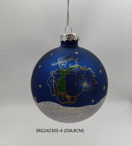 hand painting Glass Ball handmade Christmas Tree Hanging Ornament Decoration