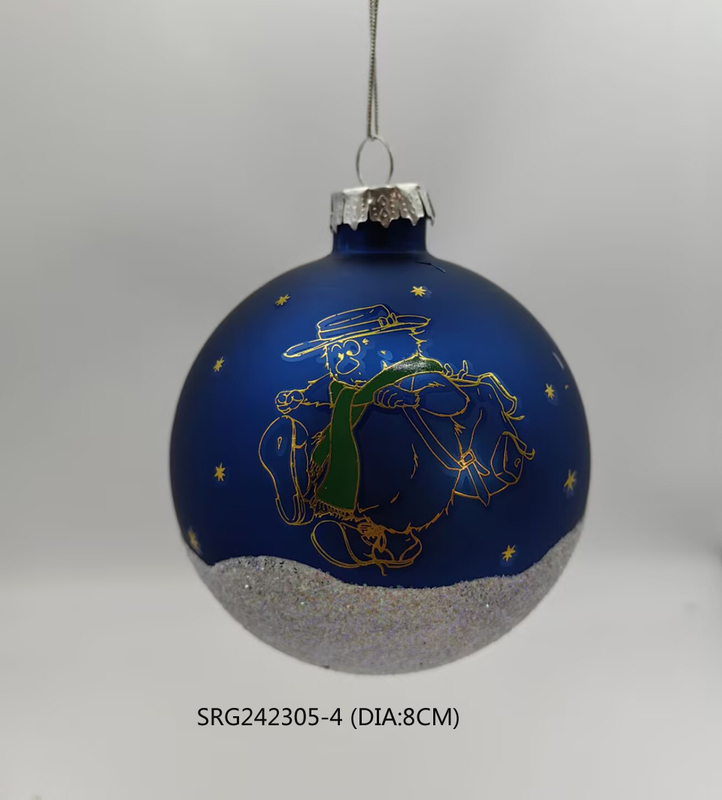 hand painting Glass Ball handmade Christmas Tree Hanging Ornament Decoration