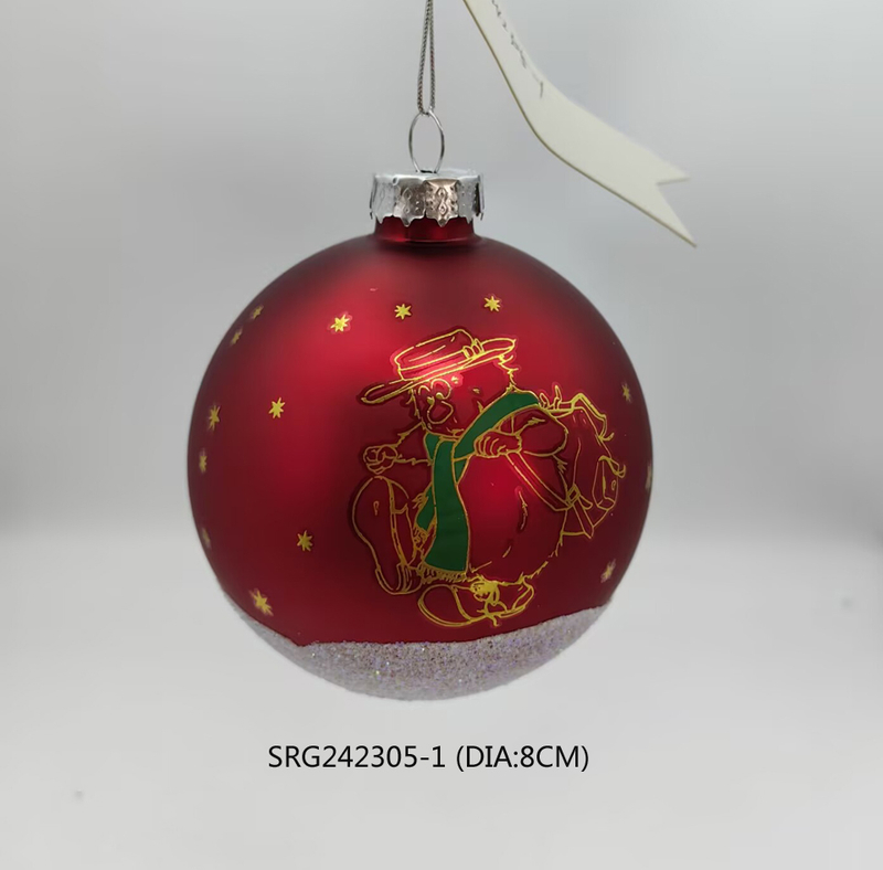  Decorative Hanging christmas hand painting Ball Globe Glass Orbs Home Ornament