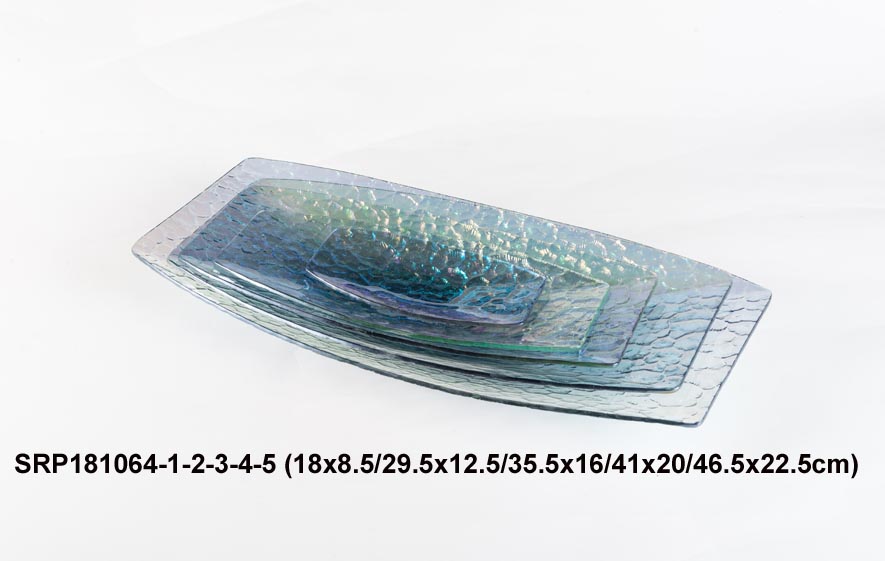 Glass Tablewares Glass Plate Decoration for Party 