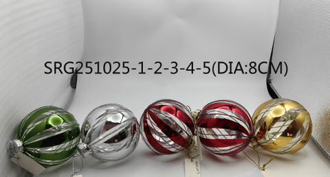  Glass ball Ornaments Decoration for Party Glass Hanging Ball
