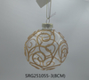  Glass Christmas decoration for Party Glass Ornaments Decoration with LED light