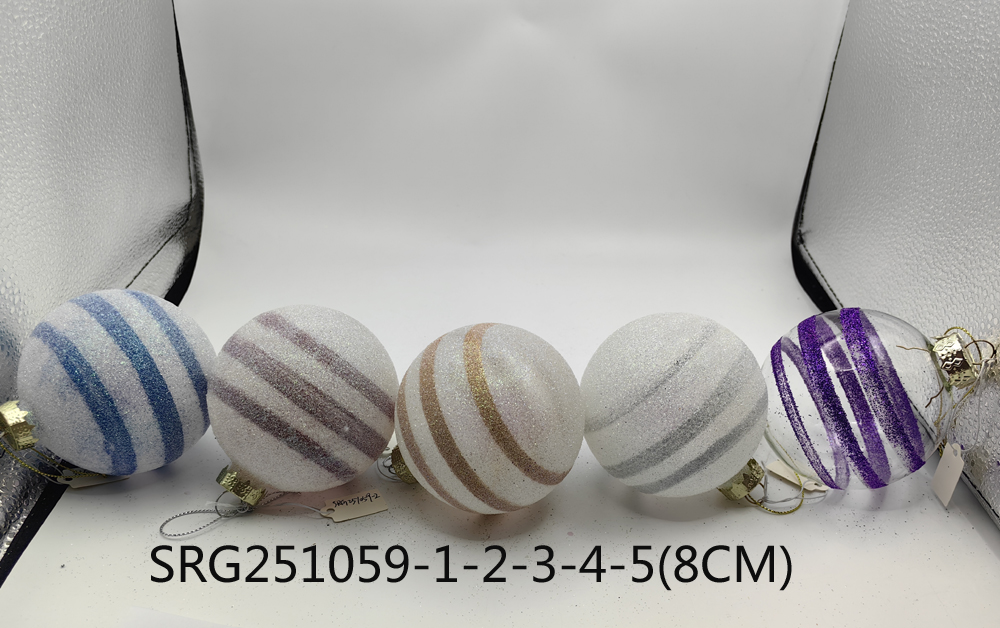  Glass Christmas decoration for Party Glass Ornaments Decoration with LED light