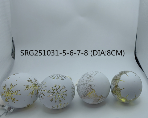  Glass ball Ornaments Decoration for Party Glass Hanging Ball
