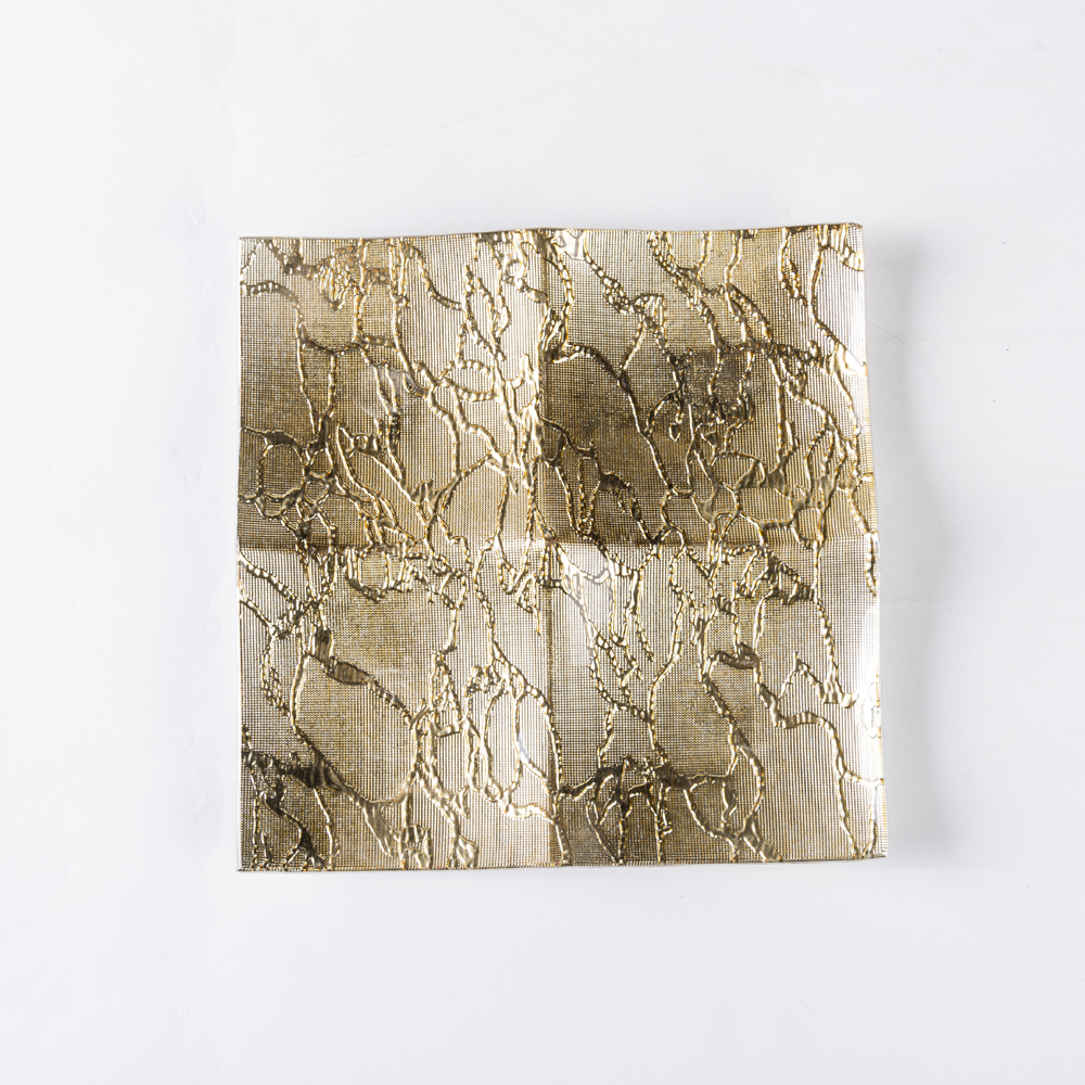 Gold glass plate