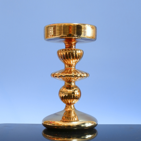  Glass candle holder
