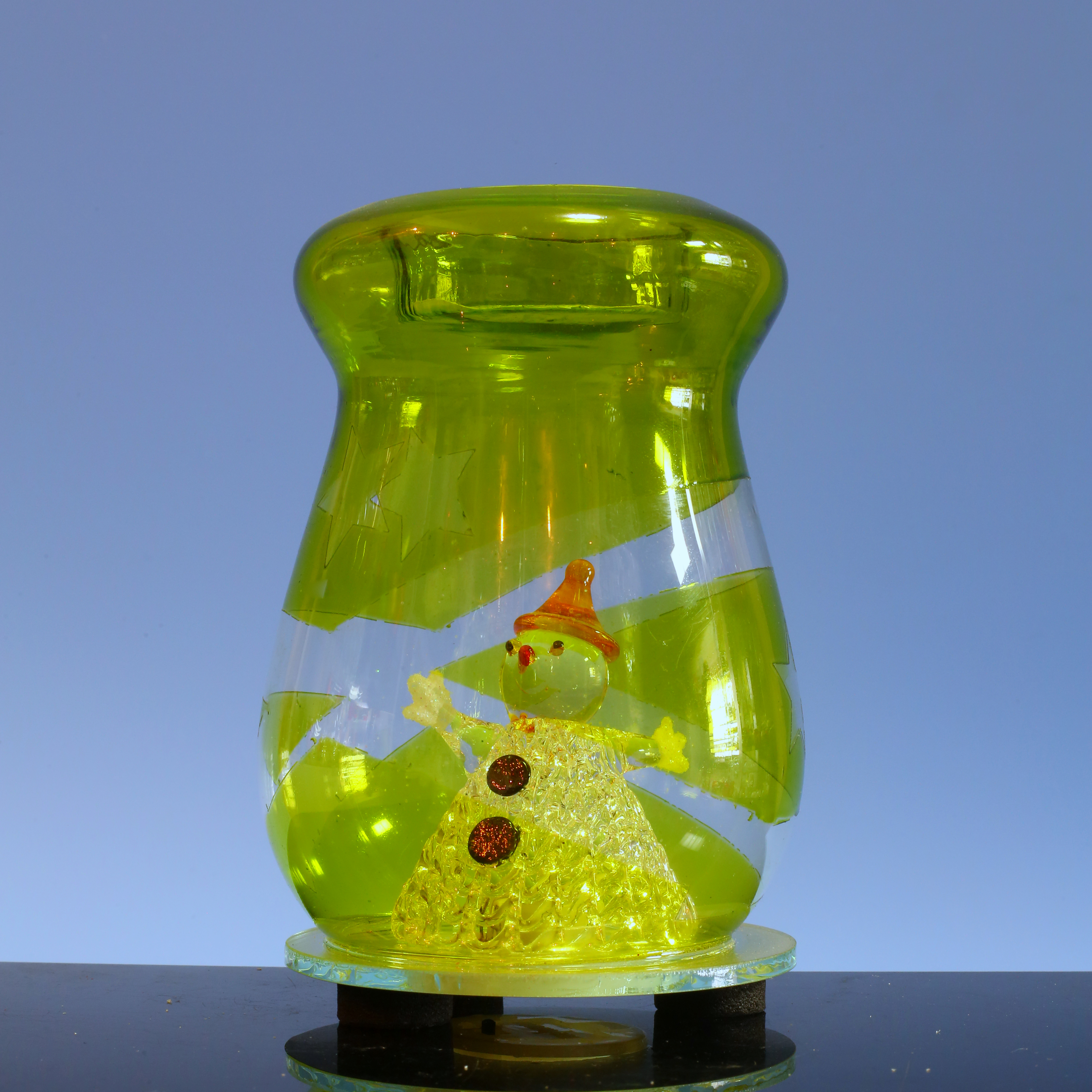  Glass candle holder