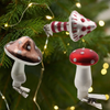  Hanging Glass mushroom for Christmas Decoration