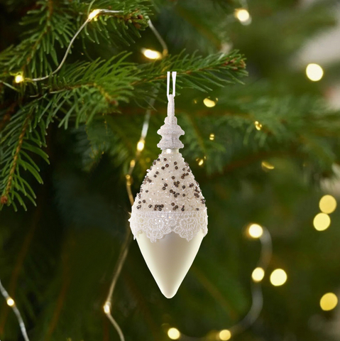 White Tree Hanging Christmas Decoration