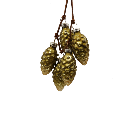  Glass pine nuts Ornaments Decoration for Christmas hanging