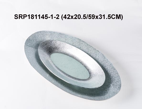 Glass Tablewares Glass Plate Decoration for Party 