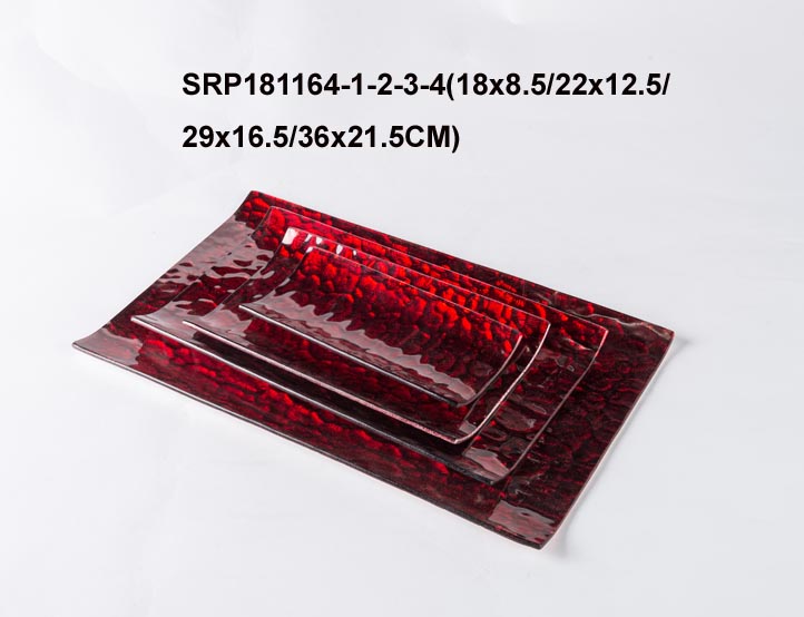 Glass Tablewares Glass Plate Decoration for Party 