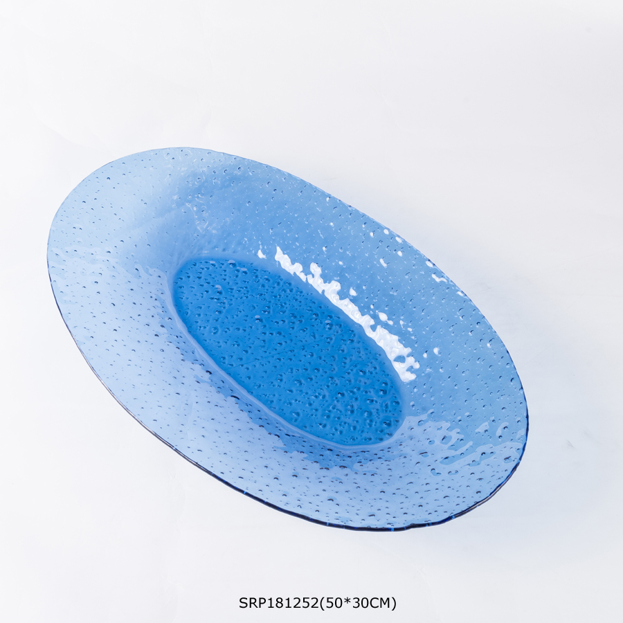 Glass Tablewares Glass Plate Decoration for Party 