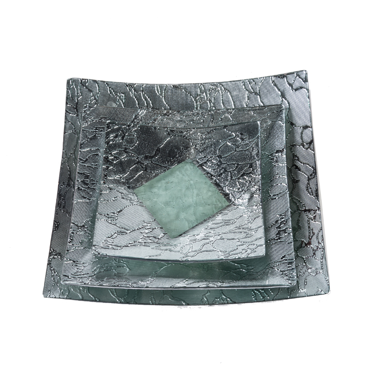 Glass Tablewares Glass Plate Decoration for Party 