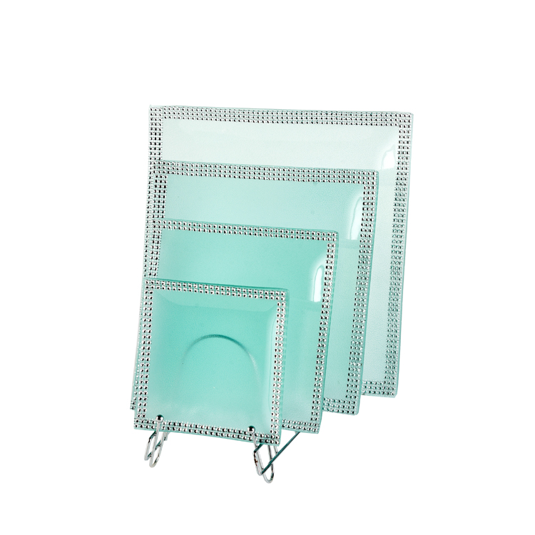 Glass Tablewares Glass Plate Decoration for Party 