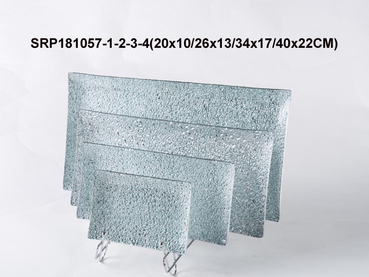 Glass Tablewares Glass Plate Decoration for Party 