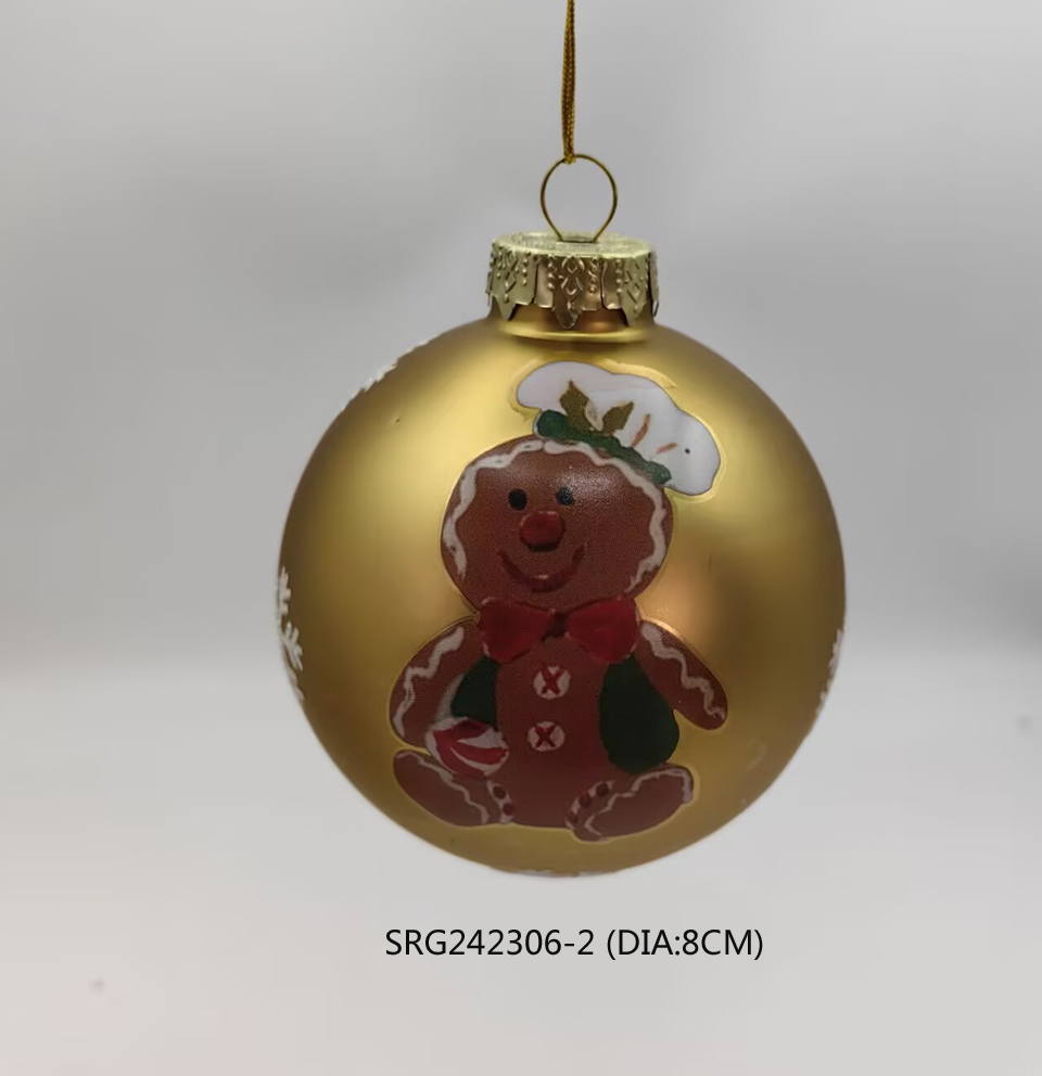 Glass Christmas Hanging Ball Shape Decoration for Party Glass Ball