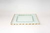 Glass Tray with Gold Rim