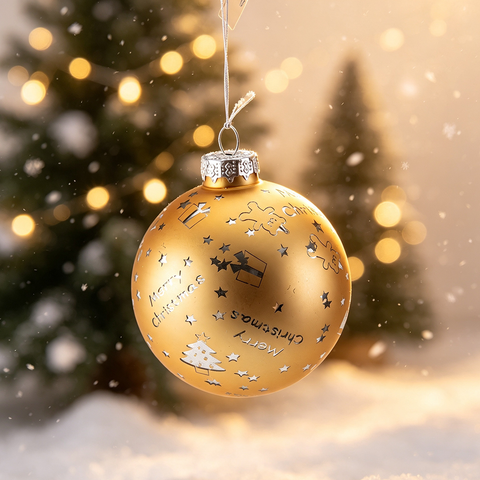 Glass Christmas ball for Party Decoration