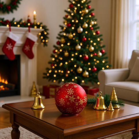 GLASS LED ORNAMENTS
