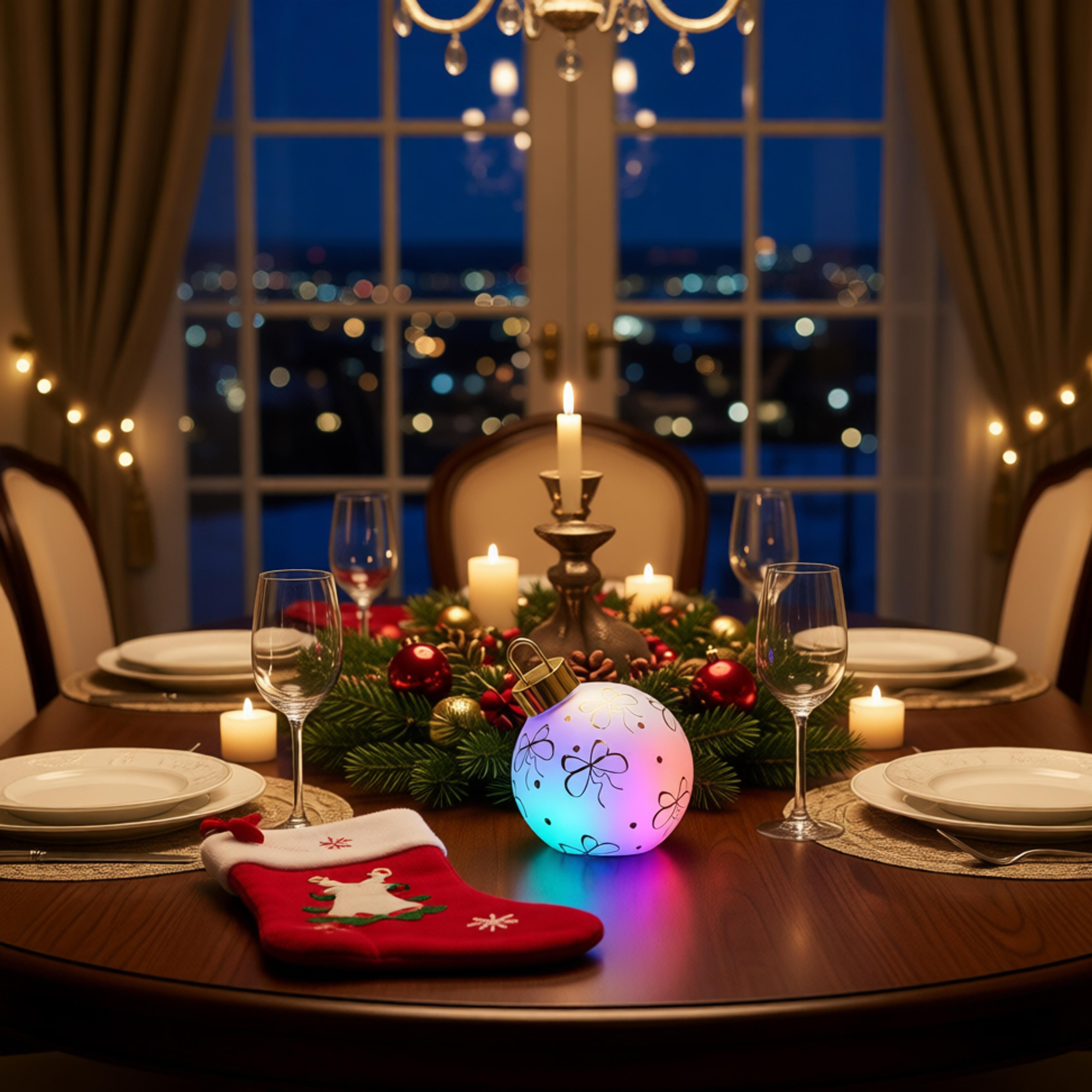 GLASS LED ORNAMENTS